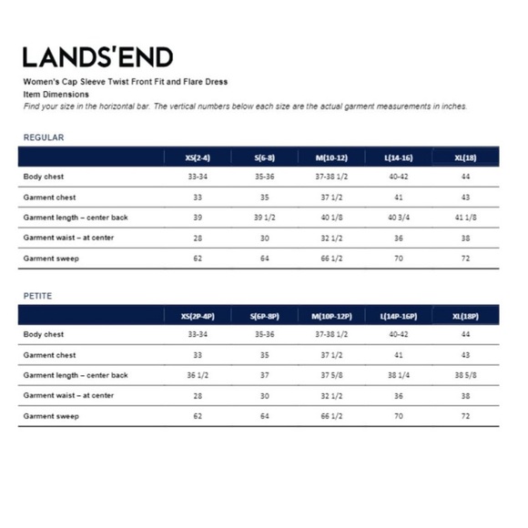 Lands' End Women's Cap Sleeve Twist Front Fit & Flare Blue Dress - size S - Picture 8 of 8